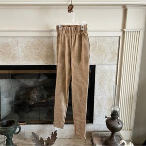 ~forever21 yellow plaid leggings